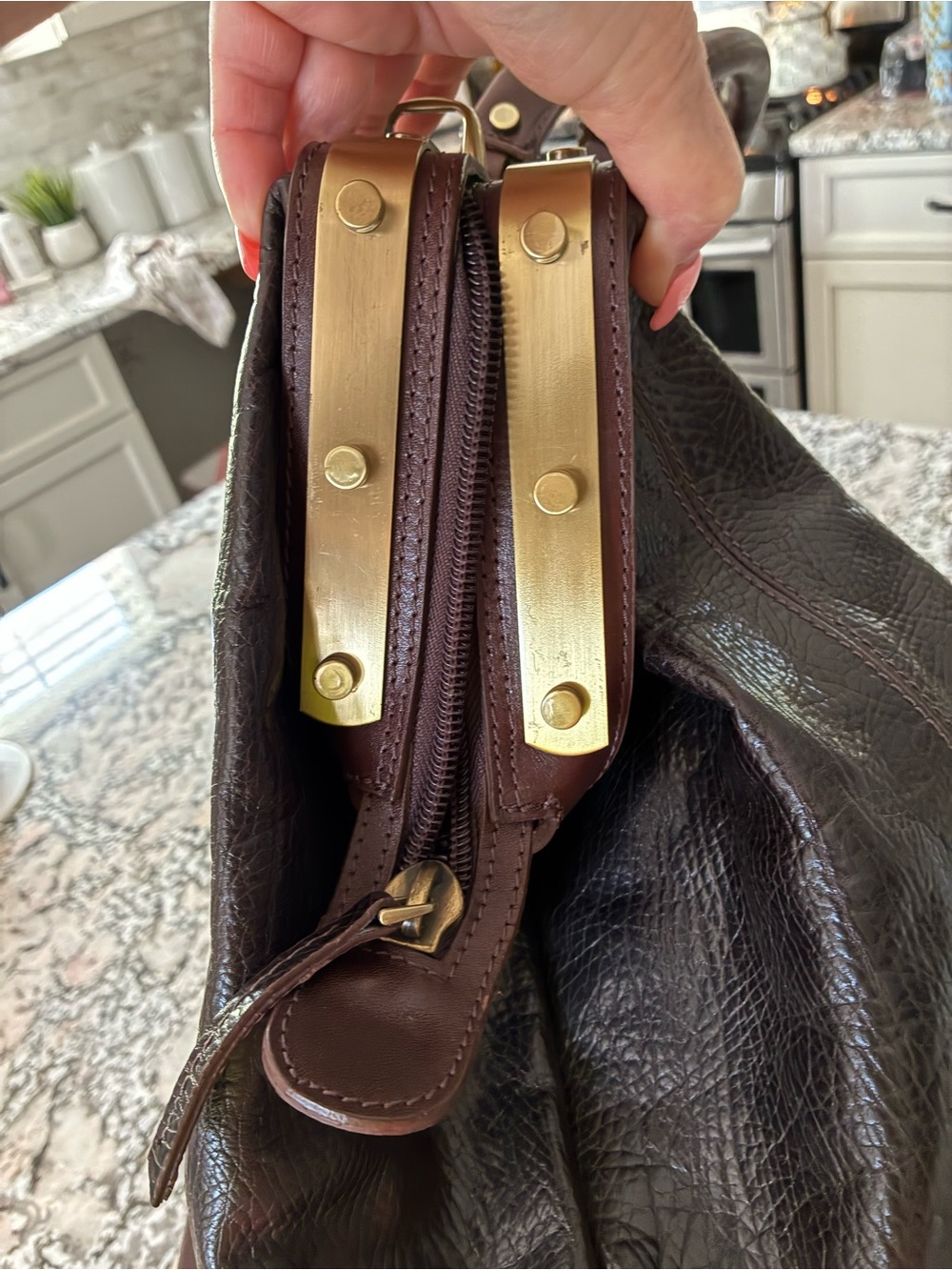 ESTRO LEATHER BAG! Absolutely Gorgeous! 25 x 15. 🧳100% Leather MADE IN ITALY! 🇮🇹 - Picture 10 of 12